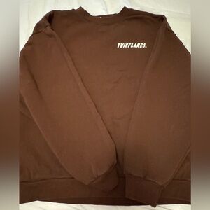 Twinflames Unisex  brown Sweatshirt